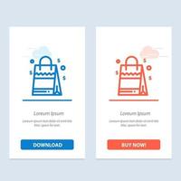 Bag Handbag Usa American  Blue and Red Download and Buy Now web Widget Card Template vector