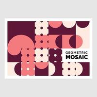 plantilla de fondo de mosaico de negocios geométricos vector