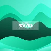 water Wave vector abstract background flat design style