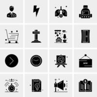 16 Universal Business Icons Vector Creative Icon Illustration to use in web and Mobile Related project