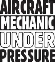 Aircraft MechanicT-Shirt Design Bundle, typography Gaming Design vector