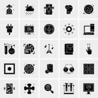 25 iconos de negocios universales vector ilustración de icono creativo para usar en proyectos relacionados con la web y dispositivos móviles