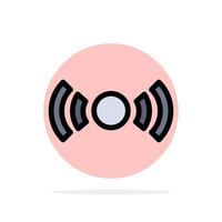 Basic Essential Signal Ui Ux Abstract Circle Background Flat color Icon vector
