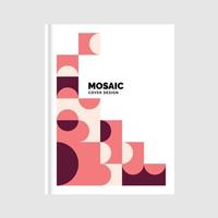 Geometric business Mosaic Book Dover. Vector Illustration