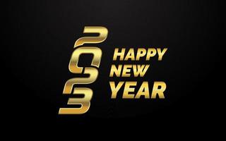 New 2023 Year typography design. 2023 numbers logotype illustration vector