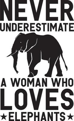 Elephant  T-Shirt Design Bundle, Typography T-Shirt Design