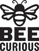 Bee T-Shirt Design Bundle, Typography T-Shirt Design vector