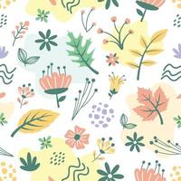 Colorful Flower Seamless Pattern vector