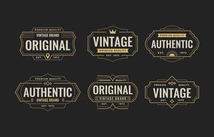 Vintage Badge Set vector