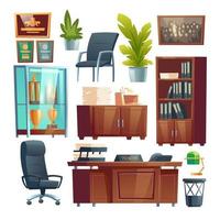 Principal school office furniture and stuff set