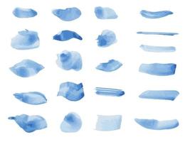 Vector set of abstract stains for the design of stylish backgrounds and textures. Simulate watercolor brush strokes