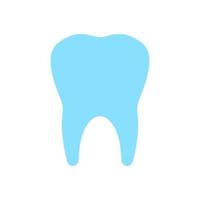 icono de diente azul. formación dental ósea oral en la boca para una experiencia saludable y alimentos con procedimientos dentales y cuidado de vectores