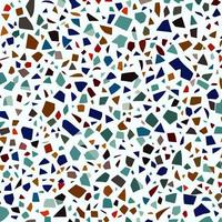 Winter Terrazzo Broken Rock Chippings vector