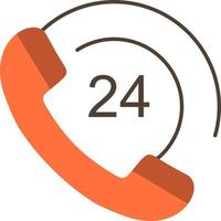 Call Communication Phone Support  Flat Color Icon Vector icon banner Template