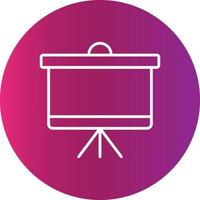 Projector Screen Creative Icon Design vector