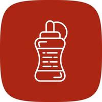 Water Bottle Creative Icon Design vector