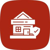 Home Insurance Creative Icon Design vector