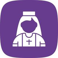 nun Creative Icon Design vector