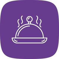 Serving Dish Creative Icon Design vector