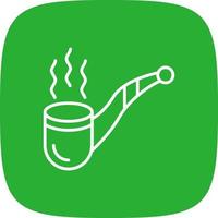 Pipe Cigar Creative Icon Design vector