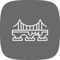 diseño de icono creativo de puente vector