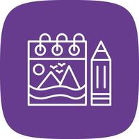 Sketchbook Creative Icon Design vector