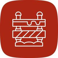 Road Block Creative Icon Design vector