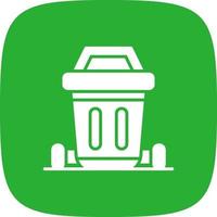 Dustbin Creative Icon Design vector