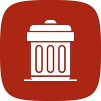 Trash Bin Creative Icon Design vector