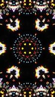 vj Loop Discokugel Neon Kaleidoskop. vertikal gelooptes Video