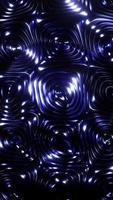 fond abstrait avec des lumières bleues dans l'obscurité. vidéo en boucle verticale video