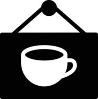 ilustración de vector de tablero de café en un fondo. símbolos de calidad premium. iconos vectoriales para concepto y diseño gráfico.