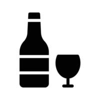 ilustración de vector de vino en un fondo. símbolos de calidad premium. iconos vectoriales para concepto y diseño gráfico.