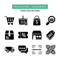 Striking Icons to use as Ecommerce app vector