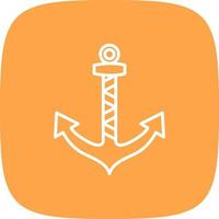 Anchor Creative Icon Design vector