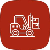 Forklift Creative Icon Design vector