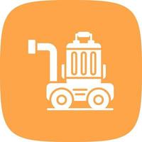 Luggage Cart Creative Icon Design vector