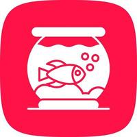 Fish Bowl Creative Icon Design vector