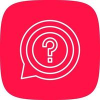 Question Creative Icon Design vector