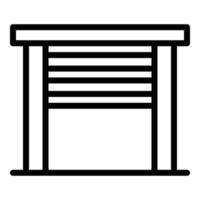 Click automatic gate icon, outline style vector