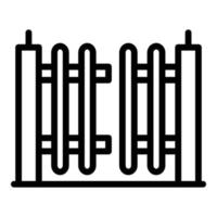 Internet control gate icon, outline style vector