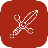 Dagger Creative Icon Design vector