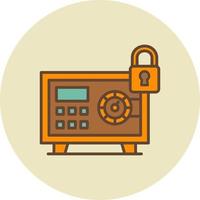 Safe Box Creative Icon Design vector