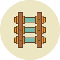 Train Tracks Creative Icon Design vector