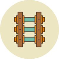 Train Tracks Creative Icon Design vector