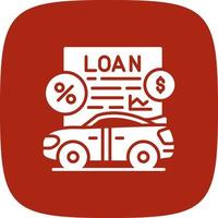 Car Loan Creative Icon Design vector