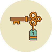 Door Key Creative Icon Design vector