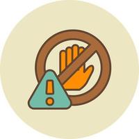 Restriction Creative Icon Design vector