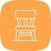 Wooden Chair Creative Icon Design vector