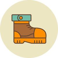 diseño de icono creativo de botas vector